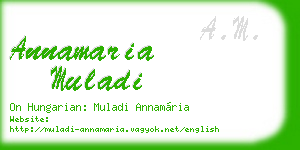 annamaria muladi business card